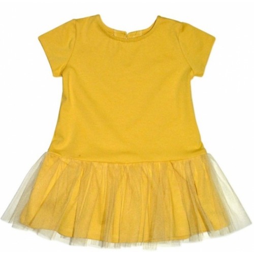 Dojčenské šaty K-Baby - horčicove, veľ. 68