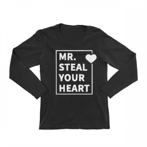 KIDSBEE Chlapčenské  bavlnené tričko MR. Steal your heart - čierne, veľ. 110