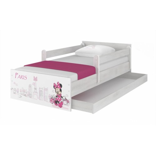 BabyBoo Detská postel Disney - MAX Minnie Paris  160 x 80 cm + šuplík
