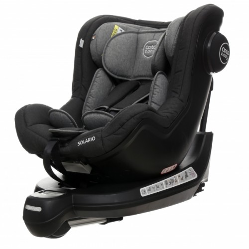 Coto Baby Autosedačka Solária s 360 °otáčaním, ISOFIX systémom,protismerná, 0-18 kg,  grey