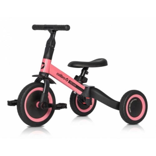 Detský bicykel, odrážadlo Colibro Tremix 4v1 - ružové