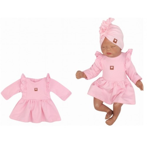 Z & Z Detské teplákové šatôčky/tunika Princess - ružové