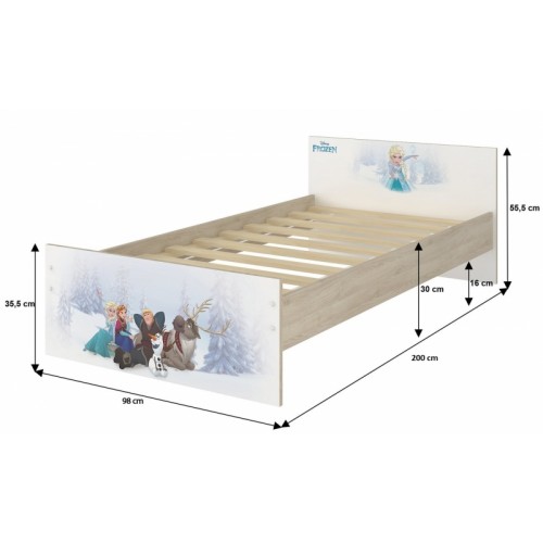 BabyBoo Detská junior posteľ Disney 200x90cm - Frozen