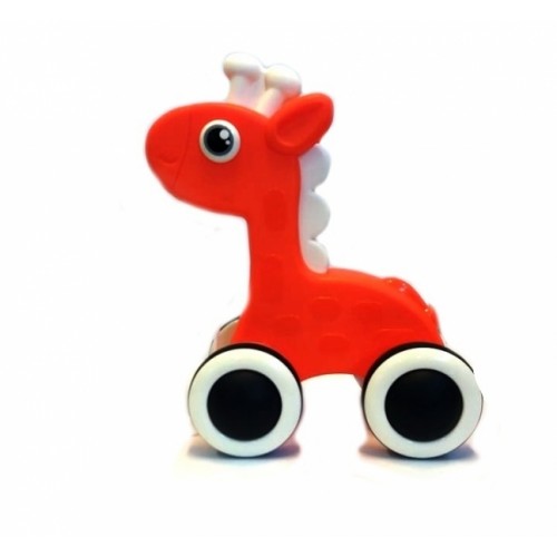 Edukačná hračka, ťahacie Maxi Žirafka, 15,3 x 18,3 cm - oranžová