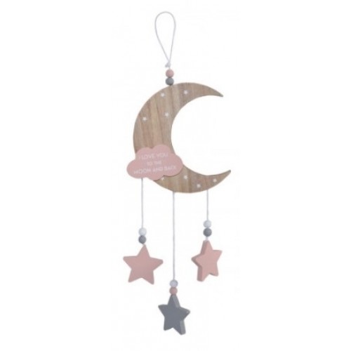 Cangaroo Závesná dekorácia do detskej izby, Mesiac a hviezdičky
