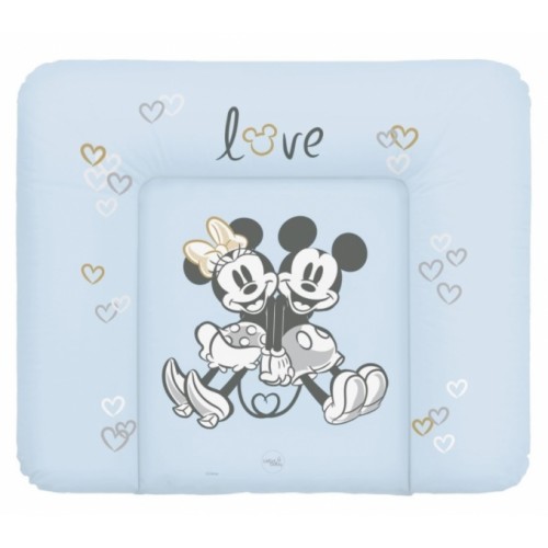 Ceba Baby Prebaľovacia podložka mäkká veľká 85x72cm Disney Minnie & Mickey, modrá