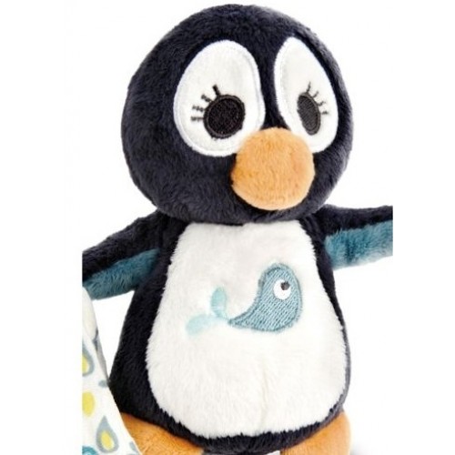 Nici Plyšová hračka na maznanie Wombi tombi Tučniak s plienkou 13 cm
