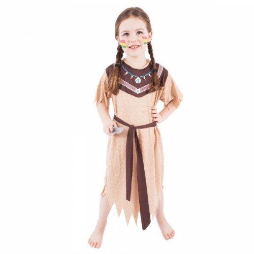 Detský kostým Indiánka s opaskom (S)