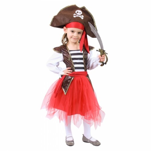 Detský kostým pirátka (M)