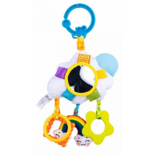 Detská závesná hračka s klipsou a hrkálkou Bali Bazoo - Mráček