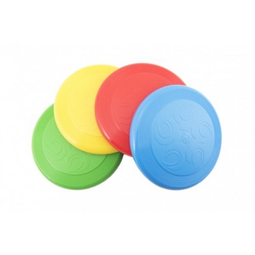 Lietajúci tanier Frisbee plast 23cm 4 farby 12m+
