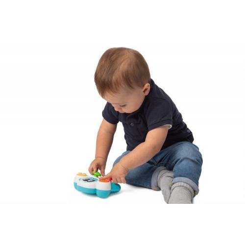 Interaktívny detský hrajúci ovládač Chicco, modrá/biela