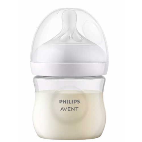 Dojčenská fľaša Natural Avent, Response, 125 ml, transparentná