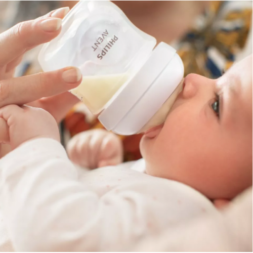 Dojčenská fľaša Natural Avent, Response, 125 ml, transparentná