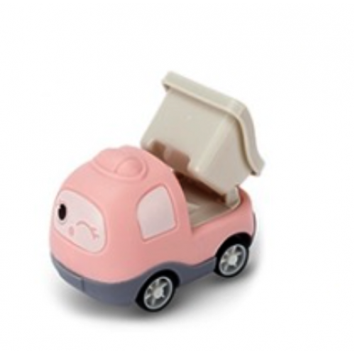 Stavebné mini autíčko na zotrvačník Tulimi - ružové