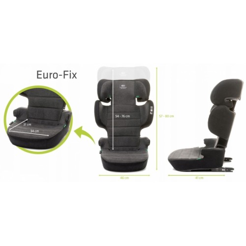 Autosedačka 4 BABY Euro-Fix 9-36 kg - čierna