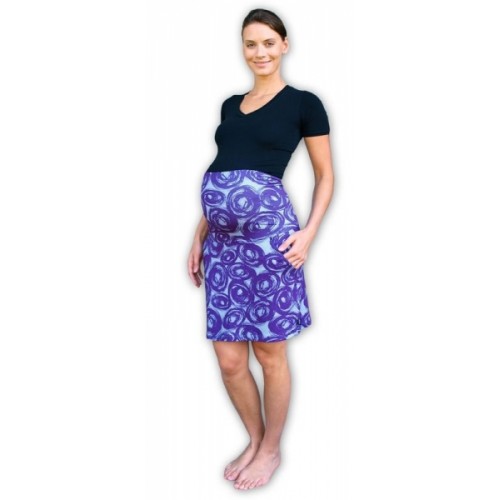 JOŽÁNEK Letná tehotenská sukňa s vreckami - vzor č. 01 - L/XL