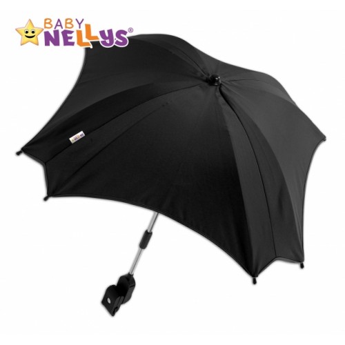 Slnečník, dáždnik do kočíka Baby Nellys ® - čierny