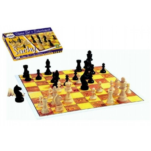 Teddies Šach drevo spoločenská hra v krabici 37x22x4cm
