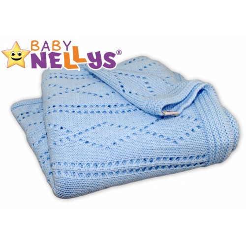Háčkovaná dečka Baby Nellys ® - modrá