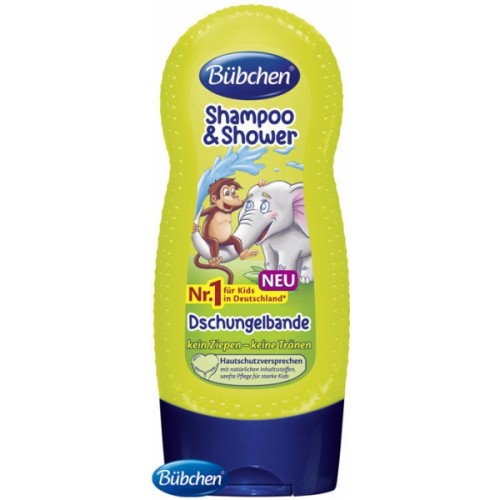 Bübchen detský šampón a sprchový gél Džungľa - 230ml