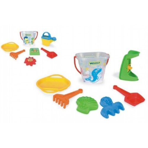 Teddies Sada na písek mořský svět plast 7ks asst 12m+ Wader