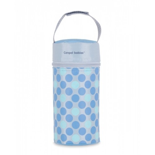 Canpol babies Termobox na dojčenskú fľašu - bodki modré