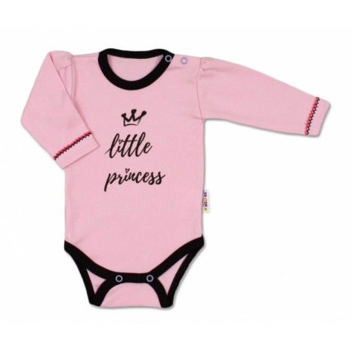 Baby Nellys Body dlhý rukáv, veľ. 74, ružové - Little Princess