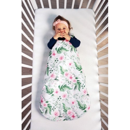 Baby Nellys Bavlnený spací vak Bodky na bielom, 48x80cm